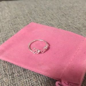 Sterling silver love ring size 7